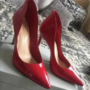 Bright red patent, original style heels